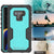 Punkcase Galaxy Note 9 Waterproof Case [Navy Seal Extreme Series] Armor Cover W/ Built In Screen Protector [Teal] (Color in image: Light Blue)