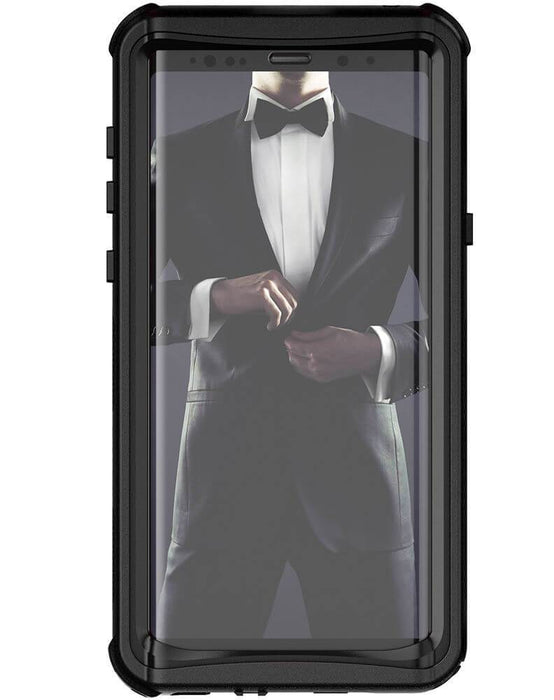 Galaxy Note 9, Ghostek Nautical Waterproof Case Full Body TPU Cover [Shockproof] | Black 
