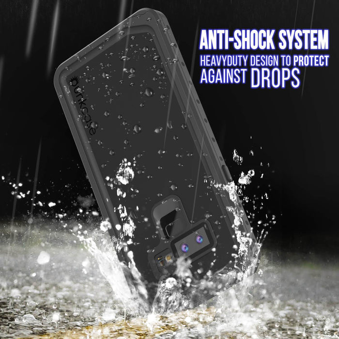 Galaxy Note 9 Waterproof Case PunkCase StudStar Black Thin 6.6ft Underwater Shock/Snow Proof (Color in image: light green)