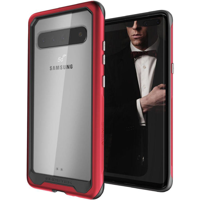 Atomic Slim 2 for Galaxy S10 5G - Military Grade Aluminum Case [Red] (Color in image: Red)