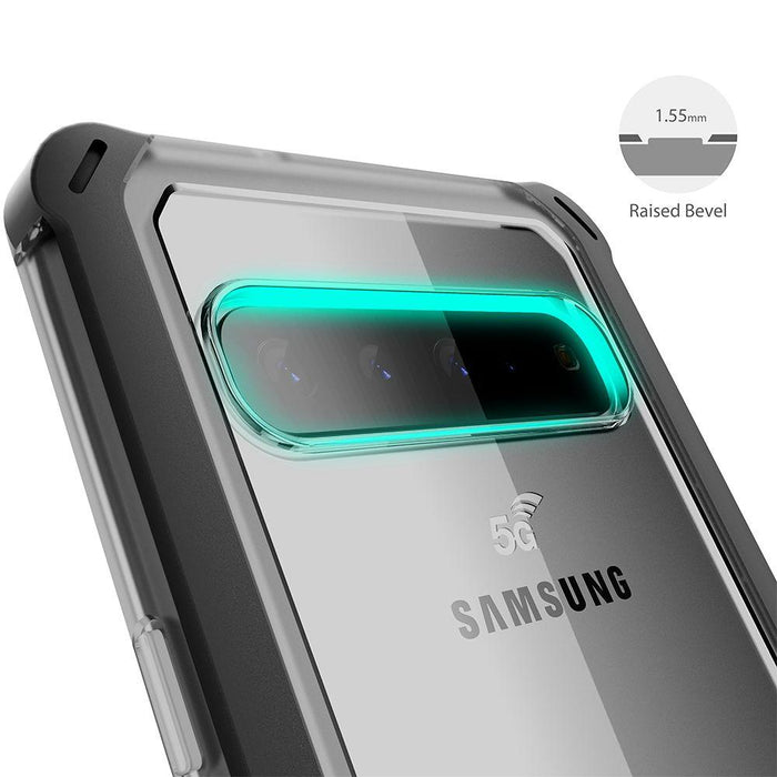 CLOAK 4 for Galaxy S10 5G Shockproof Hybrid Case [Red] (Color in image: Blue-Gold)