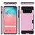 Galaxy S10 Case, PUNKcase [SLOT Series] [Slim Fit] Dual-Layer Armor Cover w/Integrated Anti-Shock System, Credit Card Slot [Pink] (Color in image: Navy)