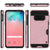 Galaxy S10e Case, PUNKcase [SLOT Series] [Slim Fit] Dual-Layer Armor Cover w/Integrated Anti-Shock System, Credit Card Slot [Rose Gold] (Color in image: Pink)