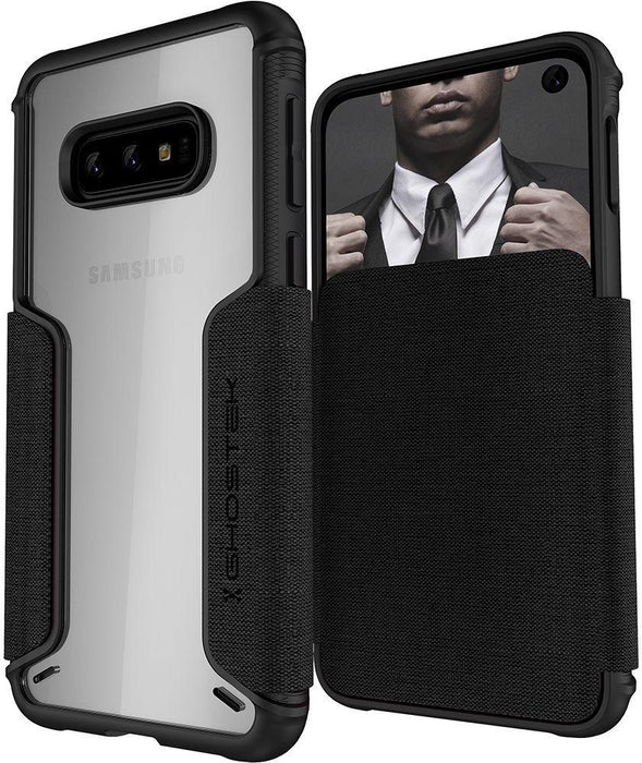 Galaxy S10e Wallet Case | Exec 3 Series [Black] (Color in image: Black)