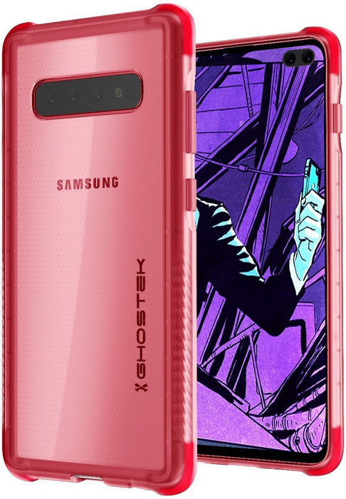Galaxy S10+ Plus Clear-Back Protective Case | Covert 3 Series [Rose] (Color in image: Rose)