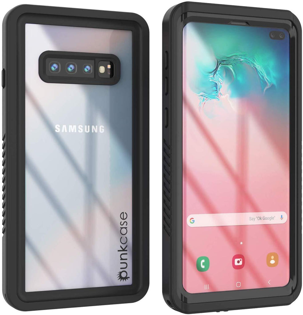 Galaxy S10e Water/Shockproof With Screen Protector Case [Black] (Color in image: Black)