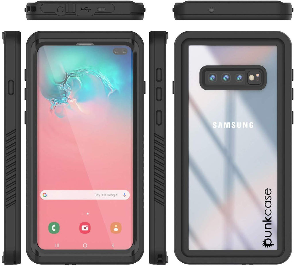 Galaxy S10e Water/Shockproof With Screen Protector Case [Black] (Color in image: Teal)