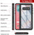 Galaxy S10e Water/Shock/Snowproof Slim Screen Protector Case [Pink] (Color in image: Light Green)