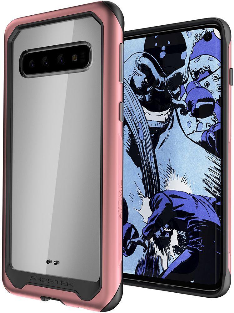 Galaxy S10 Military Grade Aluminum Case | Atomic Slim 2 Series [Pink] (Color in image: Pink)