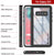Galaxy S10+ Plus Water/Shock/Snow/dirt proof Punkcase Slim Case [White] (Color in image: Black)