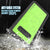 Galaxy S10 Waterproof Case PunkCase StudStar Light Green Thin 6.6ft Underwater IP68 ShockProof (Color in image: black)