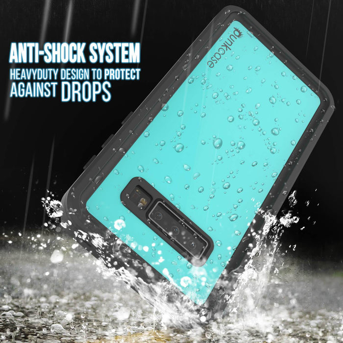 Galaxy S10 Waterproof Case PunkCase StudStar Teal Thin 6.6ft Underwater IP68 Shock/Snow Proof (Color in image: light green)