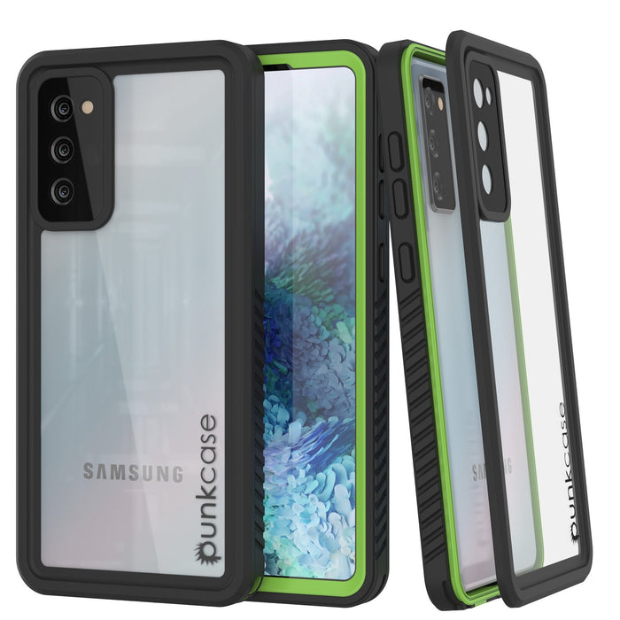 Galaxy S20 FE Water/Shockproof [Extreme Series] Screen Protector Case [Light Green] (Color in image: Light Green)