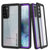 Galaxy S20 FE Water/Shockproof [Extreme Series] Slim Screen Protector Case [Purple] (Color in image: Purple)