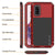 Galaxy s20 Metal Case, Heavy Duty Military Grade Rugged Armor Cover [Red] (Color in image: Gold)