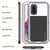Galaxy s20 Metal Case, Heavy Duty Military Grade Rugged Armor Cover [White] 