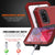 Galaxy s20 Metal Case, Heavy Duty Military Grade Rugged Armor Cover [Red] (Color in image: Silver)