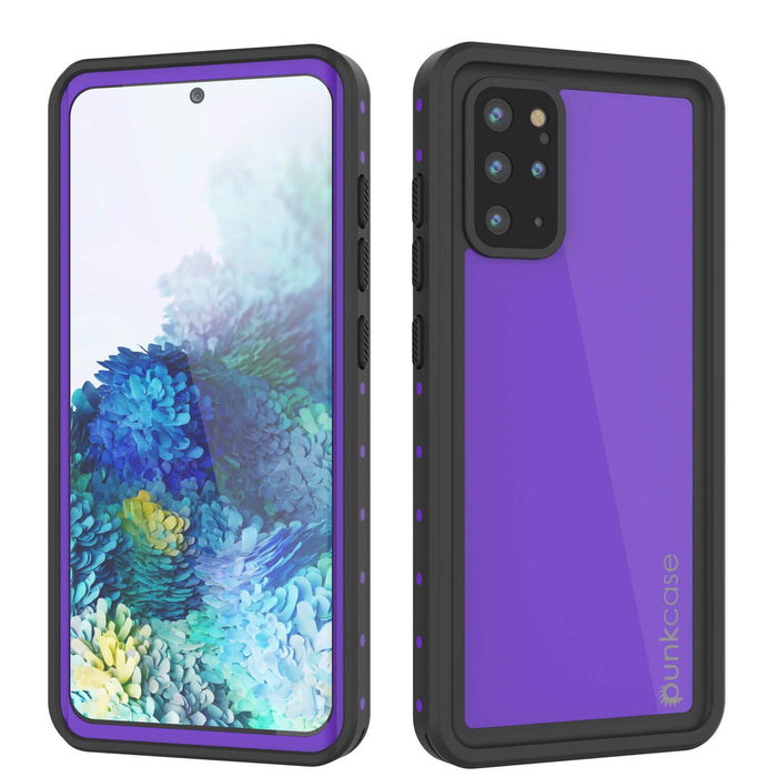 Galaxy S20+ Plus Waterproof Case PunkCase StudStar Purple Thin 6.6ft Underwater IP68 Shock/Snow Proof (Color in image: purple)