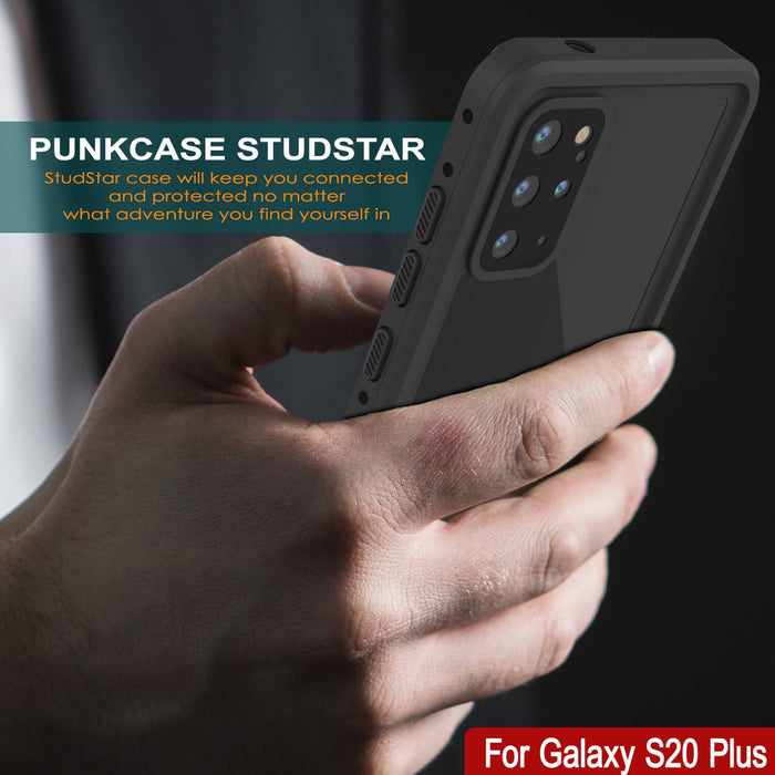 Galaxy S20+ Plus Waterproof Case PunkCase StudStar Black Thin 6.6ft Underwater IP68 Shock/Snow Proof (Color in image: white)