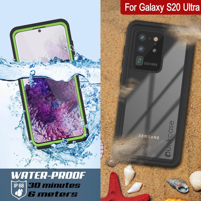 Galaxy S20 Ultra Water/Shockproof [Extreme Series] Screen Protector Case [Light Green] (Color in image: Teal)