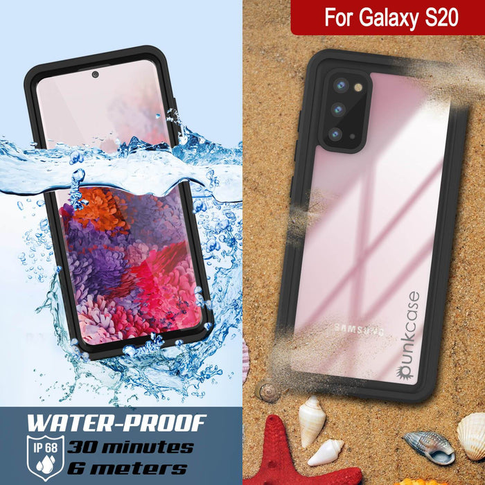 Galaxy S20 Water/Shockproof [Extreme Series] With Screen Protector Case [Black] (Color in image: Purple)