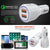 Ghostek® NRGcharge QuickCharge 2.0 Rapid High-speed Fast Wall Car White Charger w/ Micro USB Cable (Color in image: black)