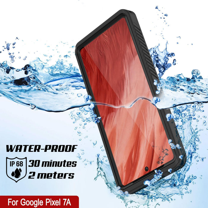 Google Pixel 7a Waterproof IP68 Case, Punkcase [Black] [Extreme Series] [Slim Fit]