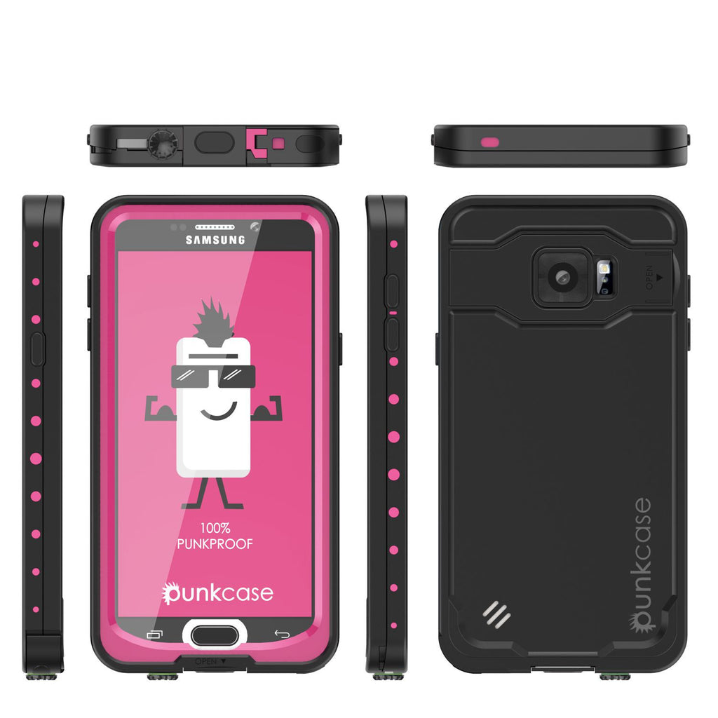 Galaxy Note 5 Waterproof Case, Punkcase StudStar Pink Shock/Dirt/Snow Proof | Lifetime Warranty (Color in image: white)