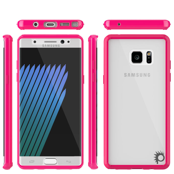 Note 7 Case Punkcase® LUCID 2.0 Pink Series w/ PUNK SHIELD Screen Protector | Ultra Fit (Color in image: black)