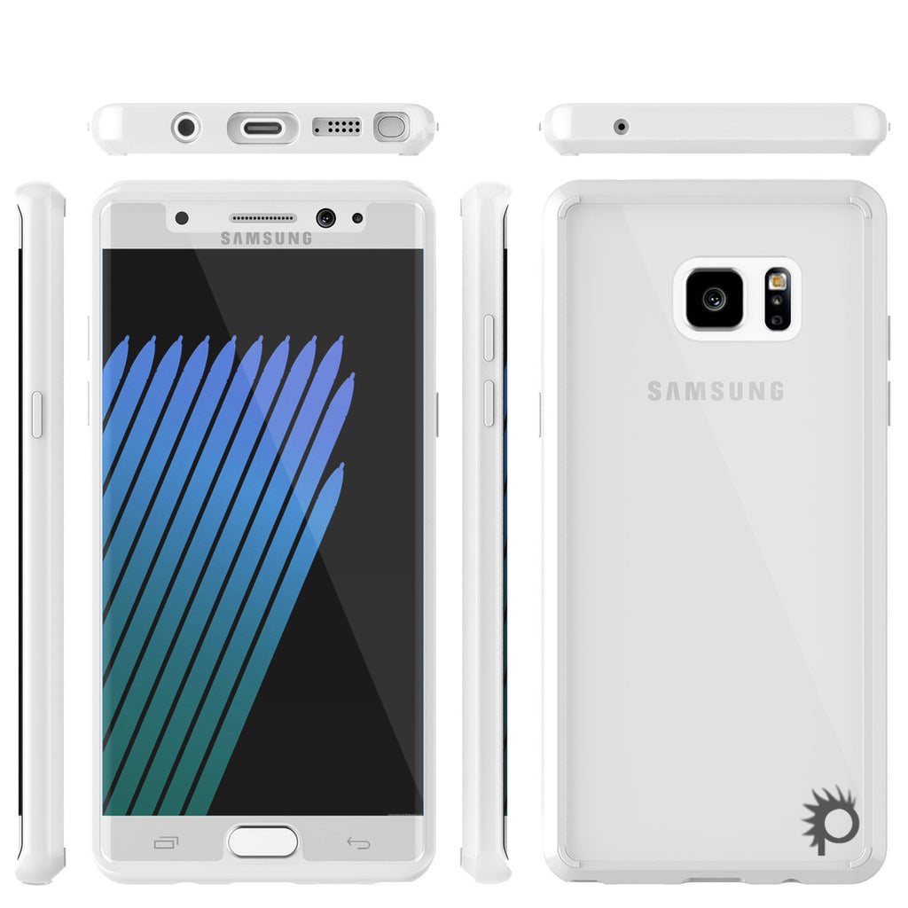 Note 7 Case Punkcase® LUCID 2.0 White Series w/ PUNK SHIELD Screen Protector | Ultra Fit (Color in image: black)