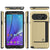 Galaxy Note 5 Case PunkCase CLUTCH Gold Series Slim Armor Soft Cover Case w/ Tempered Glass (Color in image: Black)