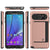 Galaxy Note 5 Case PunkCase CLUTCH Rose Gold Series Slim Armor Soft Cover Case w/ Tempered Glass (Color in image: White)