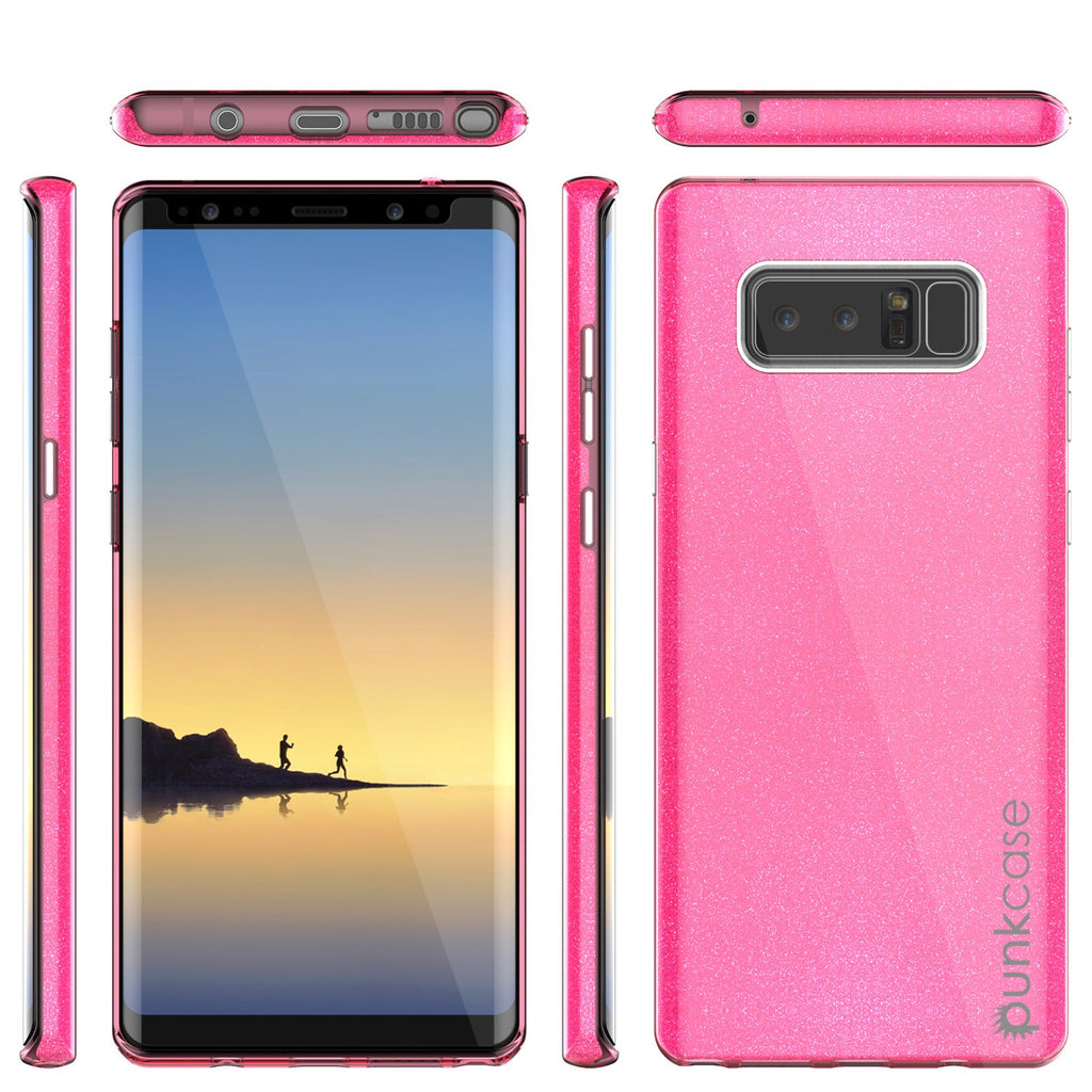 Galaxy Note 8 Case, Punkcase Galactic 2.0 Series Ultra Slim Protective Armor [Pink] (Color in image: red)
