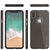 iPhone X Case, Punkcase Galactic 2.0 Series Ultra Slim w/ Tempered Glass Screen Protector | [Black/Grey] (Color in image: pink)