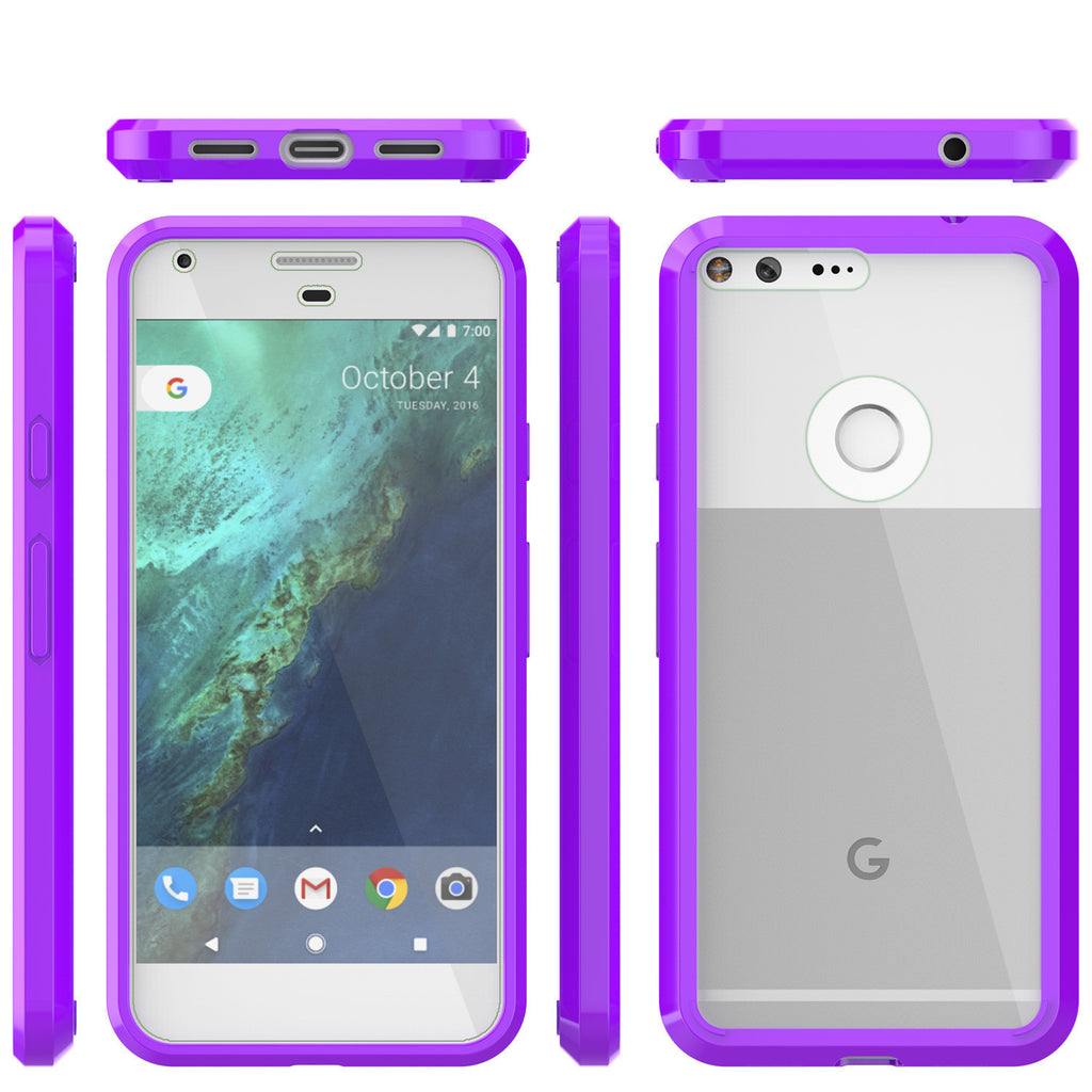Google Pixel XL Case Punkcase® LUCID 2.0 Purple Series w/ PUNK SHIELD Glass Screen Protector | Ultra Fit (Color in image: crystal pink)