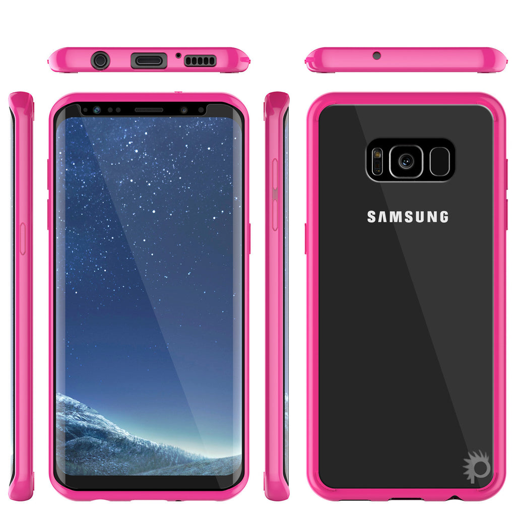 S8 Plus Case Punkcase® LUCID 2.0 Pink Series w/ PUNK SHIELD Screen Protector | Ultra Fit (Color in image: white)