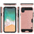 iPhone X Case, PUNKcase [SLOT Series] Slim Fit Dual-Layer Armor Cover & Tempered Glass PUNKSHIELD Screen Protector for Apple iPhone X [Rose Gold] (Color in image: Rose Gold)