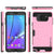 Galaxy Note 5 Case PunkCase SLOT Pink Series Slim Armor Soft Cover Case w/ Tempered Glass (Color in image: Silver)