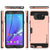 Galaxy Note 5 Case PunkCase SLOT Rose Series Slim Armor Soft Cover Case w/ Tempered Glass (Color in image: Silver)