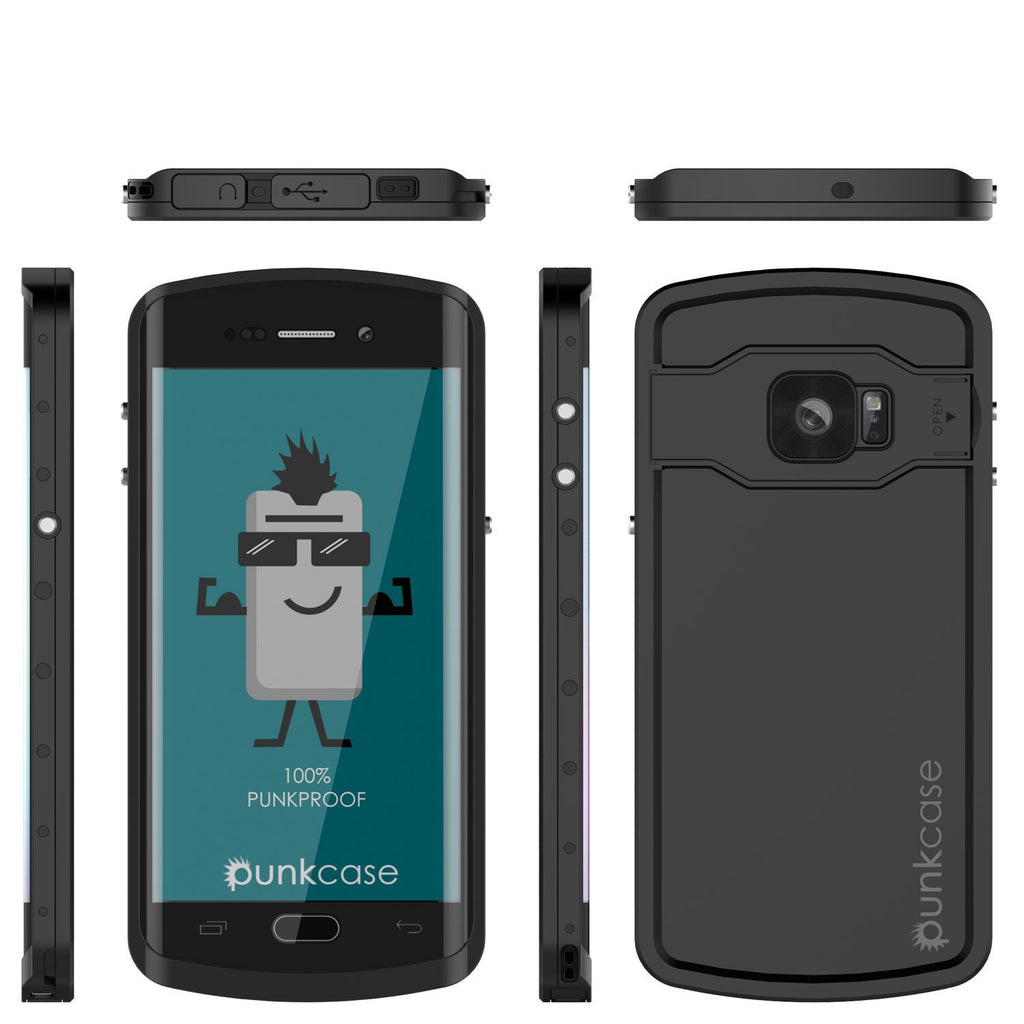 Galaxy S6 EDGE Plus Waterproof Case, Punkcase StudStar Black Shock/Dirt Proof | Lifetime Warranty (Color in image: pink)