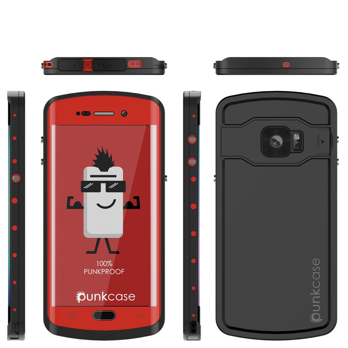 Galaxy s6 EDGE Plus Waterproof Case, Punkcase StudStar Red Water/Shock Proof | Lifetime Warranty (Color in image: teal)
