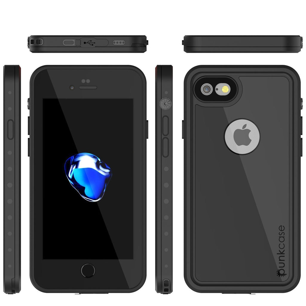 iPhone SE (4.7") Waterproof Case, Punkcase [Black] [StudStar Series] [Slim Fit] [IP68 Certified][Dirtproof] [Snowproof] (Color in image: light green)