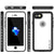 iPhone 8 Waterproof IP68 Case, Punkcase [White] [StudStar Series] [Slim Fit] [IP68 Certified]] [Dirtproof] [Snowproof] (Color in image: light blue)