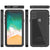 iPhone X Waterproof IP68 Case, Punkcase [Clear] [StudStar Series] [Slim Fit] [Dirtproof] (Color in image: Clear.)