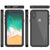 iPhone X Waterproof IP68 Case, Punkcase [Black] [StudStar Series] [Slim Fit] [Dirtproof] (Color in image: black)