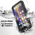 iPhone 12 Waterproof Case, Punkcase [Extreme Series] Armor Cover W/ Built In Screen Protector [Black] (Color in image: White)