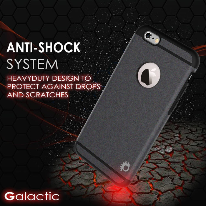 iPhone 5s/5/SE Case PunkCase Galactic Black Series Slim w/ Tempered Glass | Lifetime Warranty (Color in image: silver)