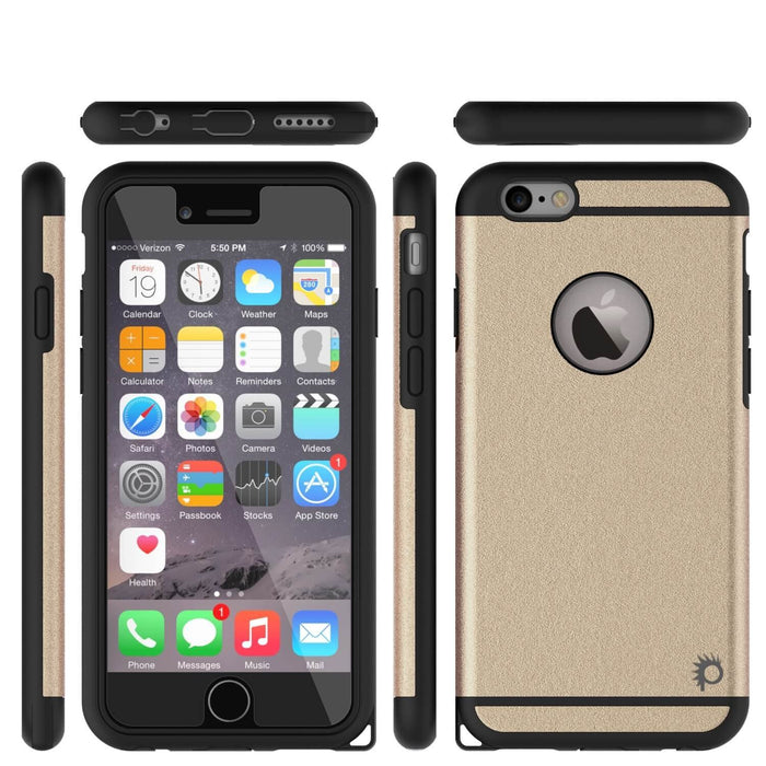 iPhone 5s/5/SE Case PunkCase Galactic Gold Series Slim w/ Tempered Glass | Lifetime Warranty (Color in image: rose gold)