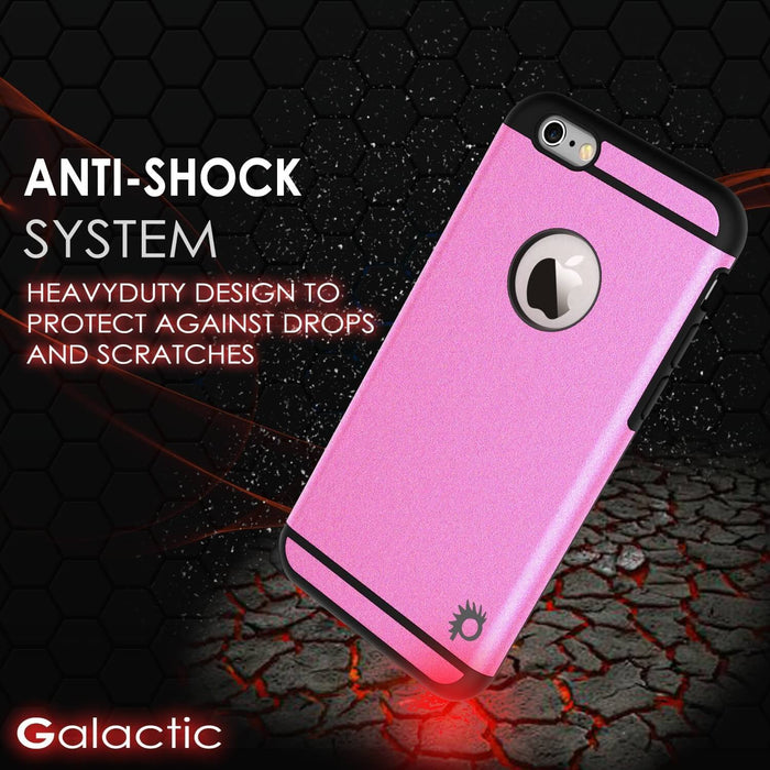 iPhone 5s/5/SE Case PunkCase Galactic Pink Series  Slim w/ Tempered Glass | Lifetime Warranty (Color in image: black)