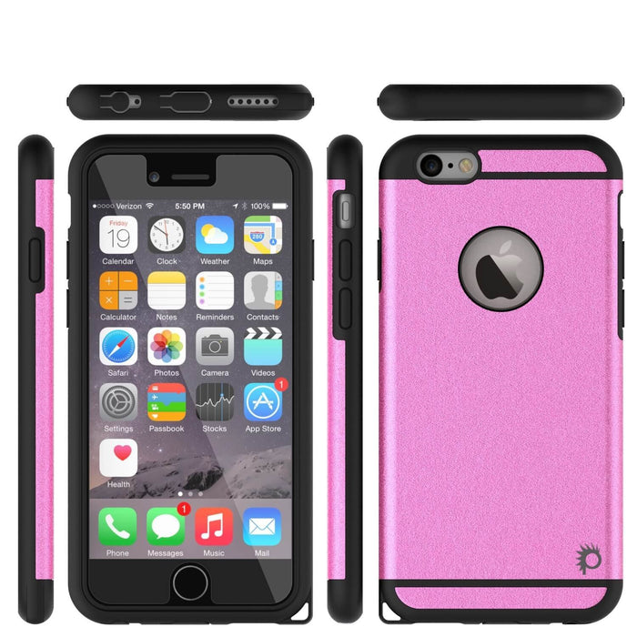 iPhone 5s/5/SE Case PunkCase Galactic Pink Series  Slim w/ Tempered Glass | Lifetime Warranty (Color in image: silver)